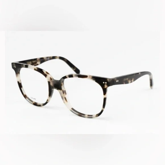 Celine CL5010IN 055 Eyeglasses White Vintage Havana Square Women NWT - Picture 5 of 8